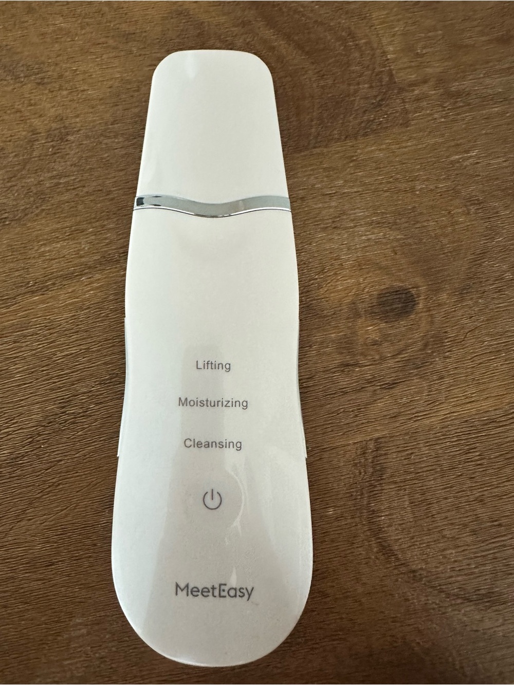 White Ultrasonic Skin Spatula - Cleansing, Moisturizing & Lifting